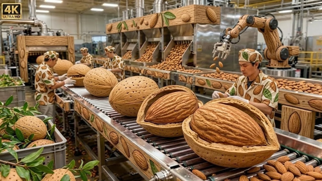 How Almond & Coconut Milk Is Made in Factories | Full Plant-Based Milk Manufacturing Process