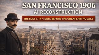 San Francisco 1906 AI Reconstruction The Lost City 4 Days Before the Great Earthquake  Documentary