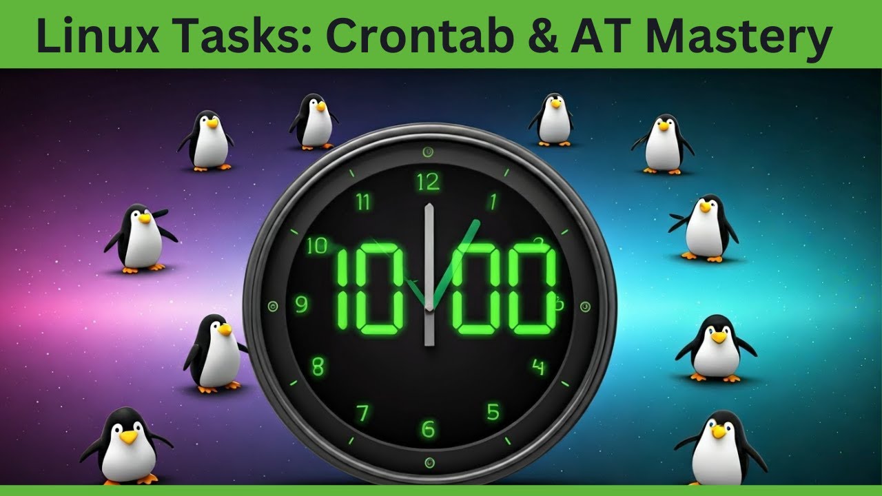 Lec 13 Crontab & AT in Linux: Step-by-Step Guide