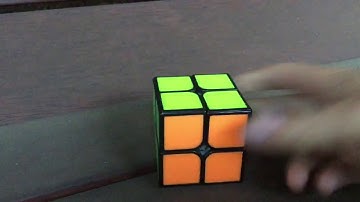 solving a 2x2 rubix cube in slow motion