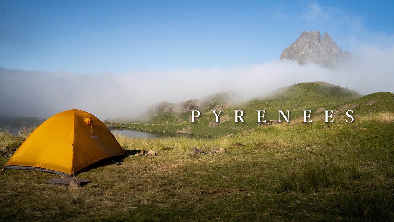 Stay in a tent alone by a quiet lake.(pyrenees) - YouTube