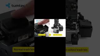 Tumtec Fiber cleaver normal trash bin VS automatic trash bin#fibercleaver #telecom #ftth