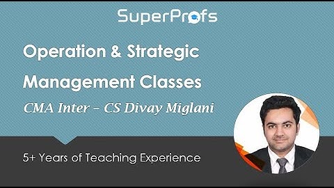 CMA Inter Operation & Strategic Management By CS Divay Miglani - Introduction