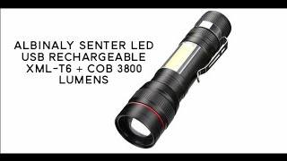 Senter LED Lantera USB T6 COB 2300 Lumens