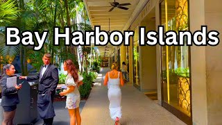 4K | MIAMI TOUR  Bay Harbor Islands & Bal Harbour | 2024