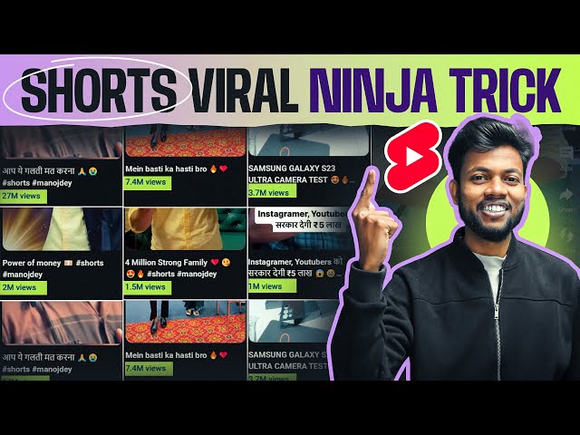 Youtube Shorts Viral करने का Ninja Trick | 100% Working | How To Viral Shorts On Youtube ? class=