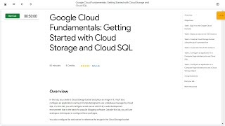 Google Cloud Fundamentals: Getting Started with Cloud Storage and Cloud SQL