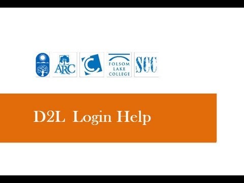 Login Help for Logging Into D2L