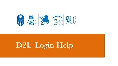 Login Help for Logging Into D2L