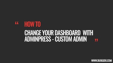 Custom Dashboard Widgets - AdminPress [Custom Admin Theme]