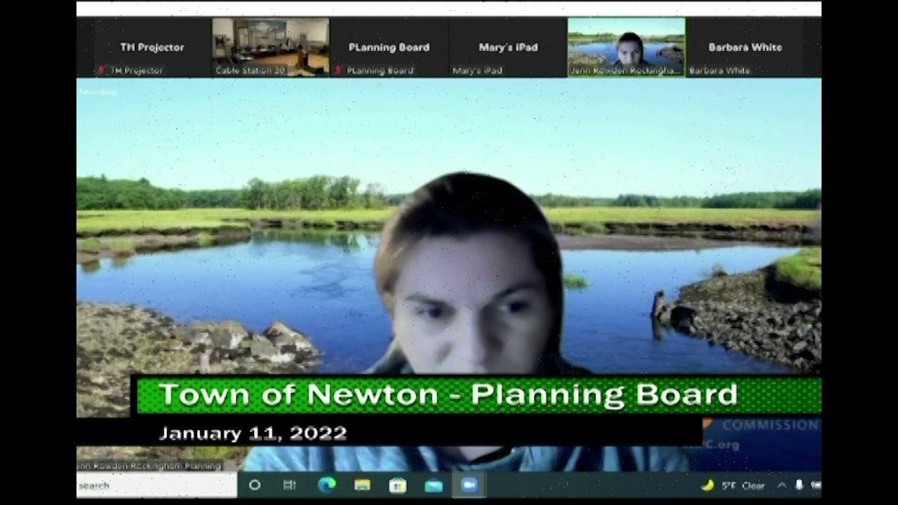 2022 01 11 Town of Newton, NH Planning Board YouTube