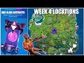 Fortnite, Where are the Week 4 Alien Artifacts? (Chapter 2 Season 7)
