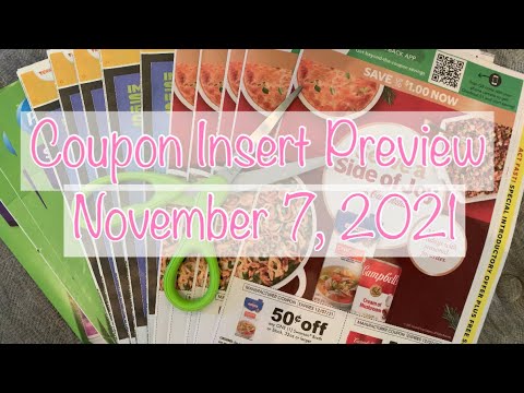COUPON INSERT PREVIEW NOVEMBER 7 2021 | WHAT COUPONS DID I GET? | HOT COUPONS THIS WEEK✂️