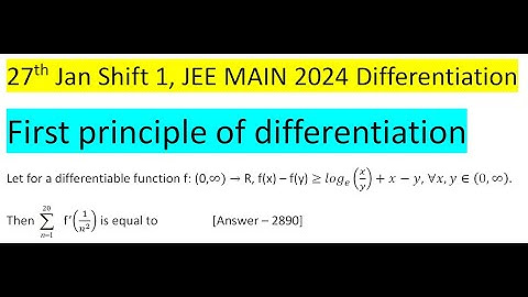Let for a differentiable function f: (0,∞) → R, f(x) – f(y) ≥ 〖log〗_e (x/y)+x-y, ∀x,y∈(0,∞).