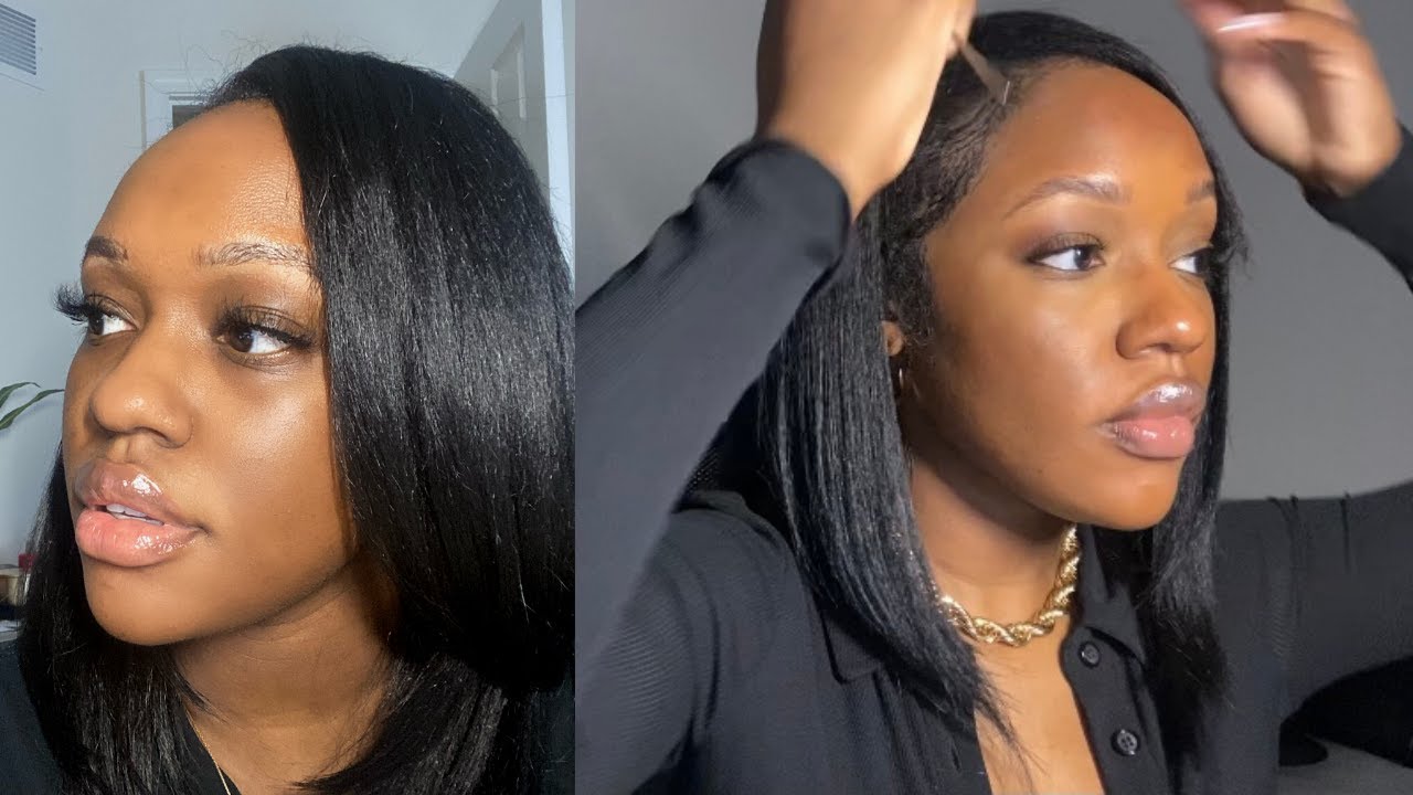 Watch Me Install These $20 Kinky Straight Clip Ins | Darien Lake