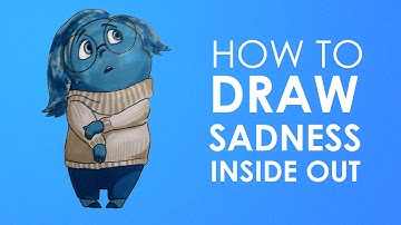 How to draw Sadness - Inside Out