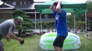 水泳帽投げてかぶりたい!