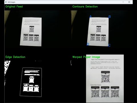 Real-Time Document Detection with Python