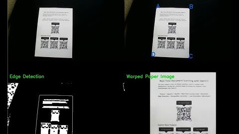 Real-Time Document Detection with Python