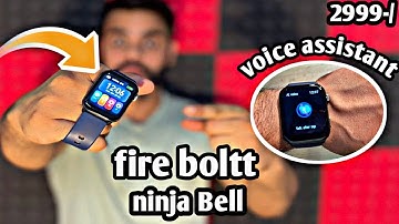 Fire boltt Ninja Bell Bluetooth calling smartwatch ⚡️unboxing & review⚡️with 60+ sports mode