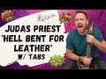 Judas Priest Hell Bent For Leather Guitar Lesson + Tutorial