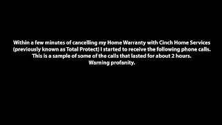 Canceling Cinch Home Warranty