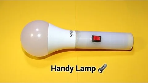 How to make a handy lamp using an old LED bulb
