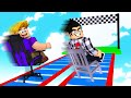 Course de chaise sur un pont de verre  roblox chair racing