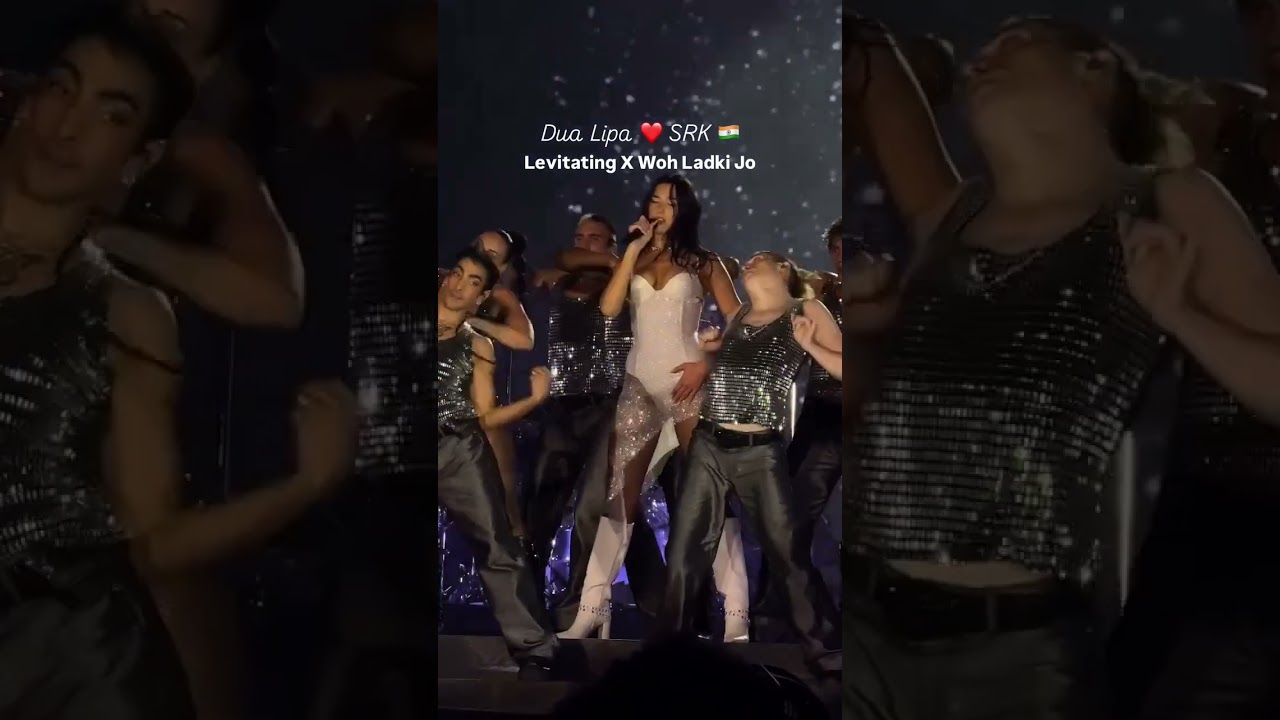 Dua lipa Just from the iconic Levitating X Wo ladki jo Mashup in mumbai Show. #dualipa #srk #mashup 