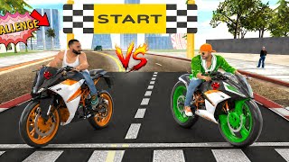 Franklin Ki KTM Bike VS Jack Ki Modified KTM Bike Racing Chalenge 💥 Indian Theft Auto Simulator 🥳