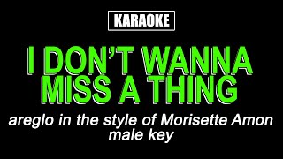 Karaoke - I Don't Wanna Miss A Thing (Male Key) - Morissette Amon