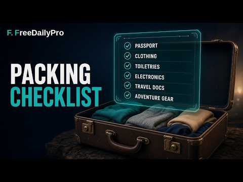 How to Make a Travel Packing Checklist Online