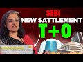 Sebi chairperson madhabi puri buch on t0 settlement  stock market crash  options trading