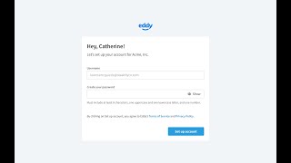 How to set up an account in Eddy (Spanish language)