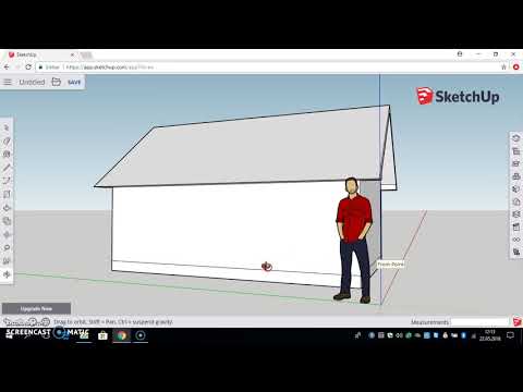 Tegne enkelt hus SketchUp Online