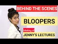 Funny bloopers  making of  behind the scenes jennys lectures