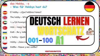 Deutsch lernen - Wortschatz A1 - 001-100