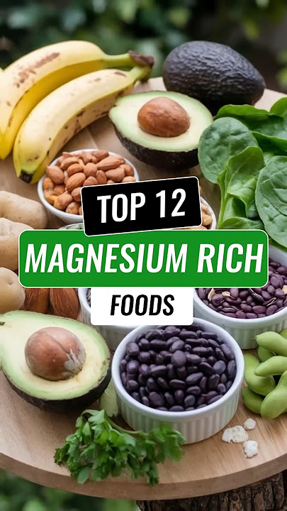 Top 12 Magnesium Rich Foods #magnesium #magnesiumdeficiency #magnesiumbenefits