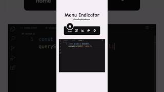 The EASIEST Way to Code an Indicator Menu (HTML/CSS/JS) #ytshorts #shorts #coding #menu #navbar #css