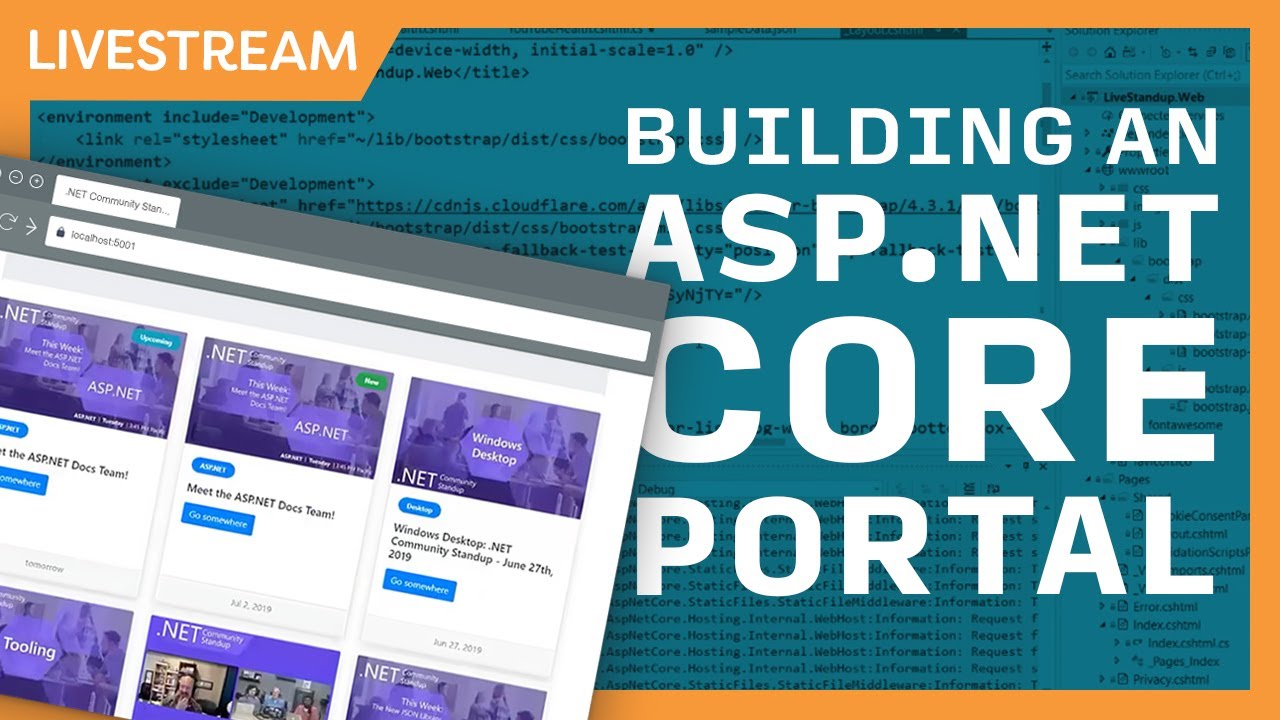 Live Stream Building ASP Core Live Stream Portal for Community Standups with Jon !what