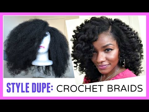 video crochet braids alternative marley hair wig in 30 minutes