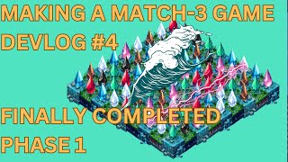 Phase 1 completed!-  Match 3 Game Devlog 4 #devlog #gamedev #gdevelop #indie #indiegame #indiedev