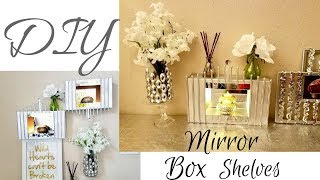 Diy Wall Mirror Display Shelves For Wall Decor Using Cereal Boxes!!!