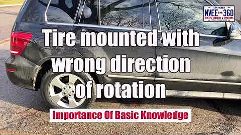 Directional Tire Mounted Wrong Direction (Check Your Car's Tires Now)