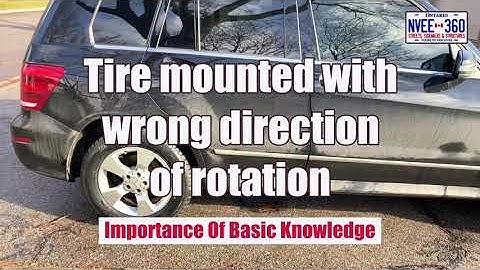 Directional Tire Mounted Wrong Direction (Check Your Car