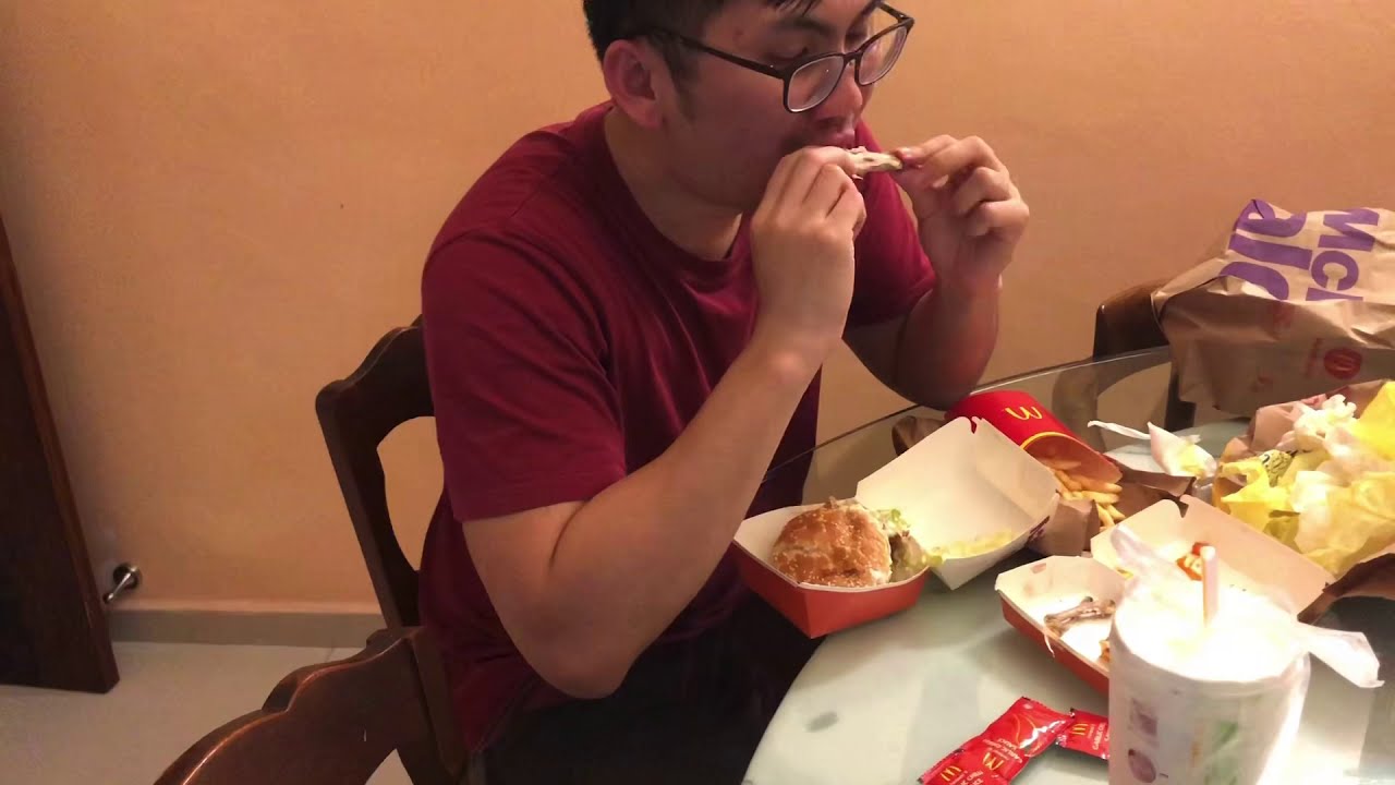 Watch Guy eat McDonald’s YouTube