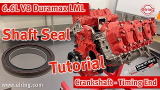 Elring - PC | 6.6L Duramax LML Diesel | Tutorial Shaft seal - Timing End | Dirko HT by Elring – Das Original 2,310 views 1 year ago 4 minutes, 39 seconds