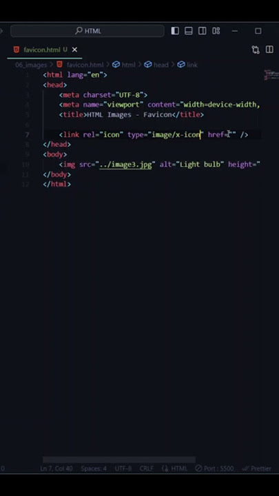 HTML Image Mastery: Crafting a Striking Favicon for Your Website! #htmlintroduction #codewithmayur