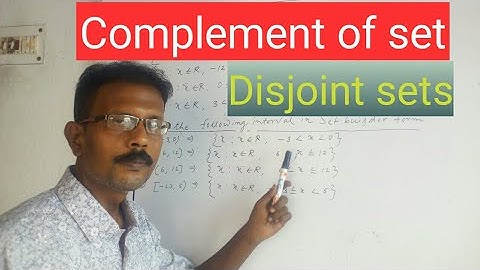 Class11.Union and intersection of sets,  sets and Complemen of a set.