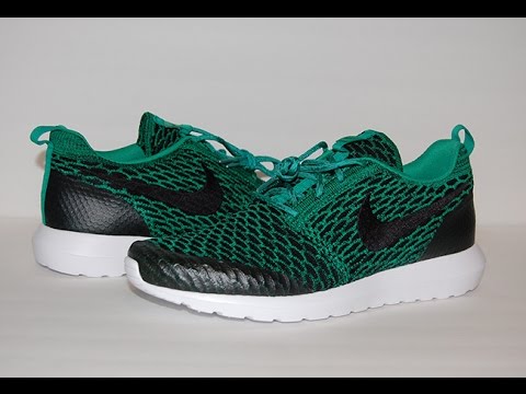 nike roshe flyknit green